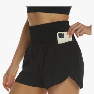 High waisted running shorts